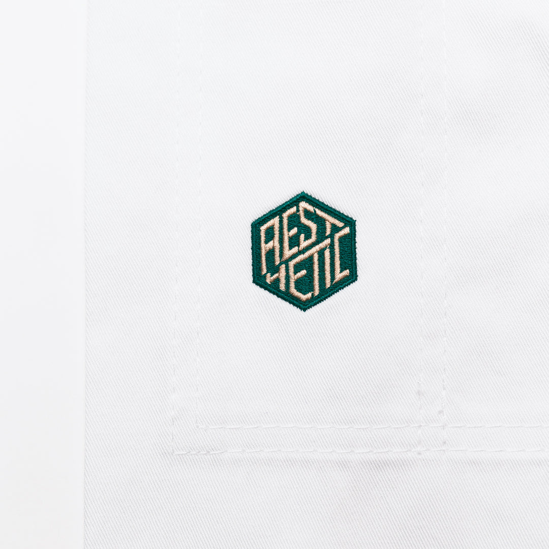 The Competitor Kimono (White/Pine Green)