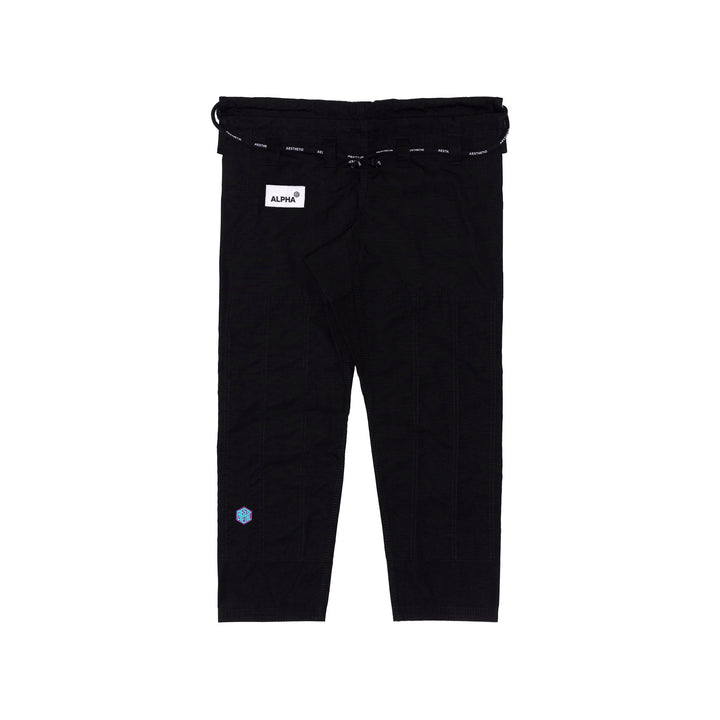 AESTHETIC Alpha+ BJJ Gi – Black/Emerald pants front view