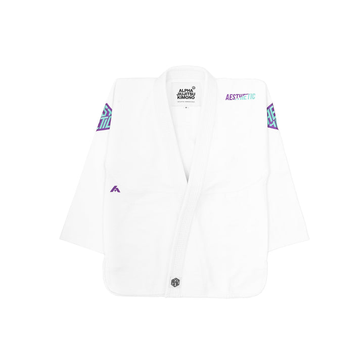 The Alpha+ Kimono (White/Emerald)