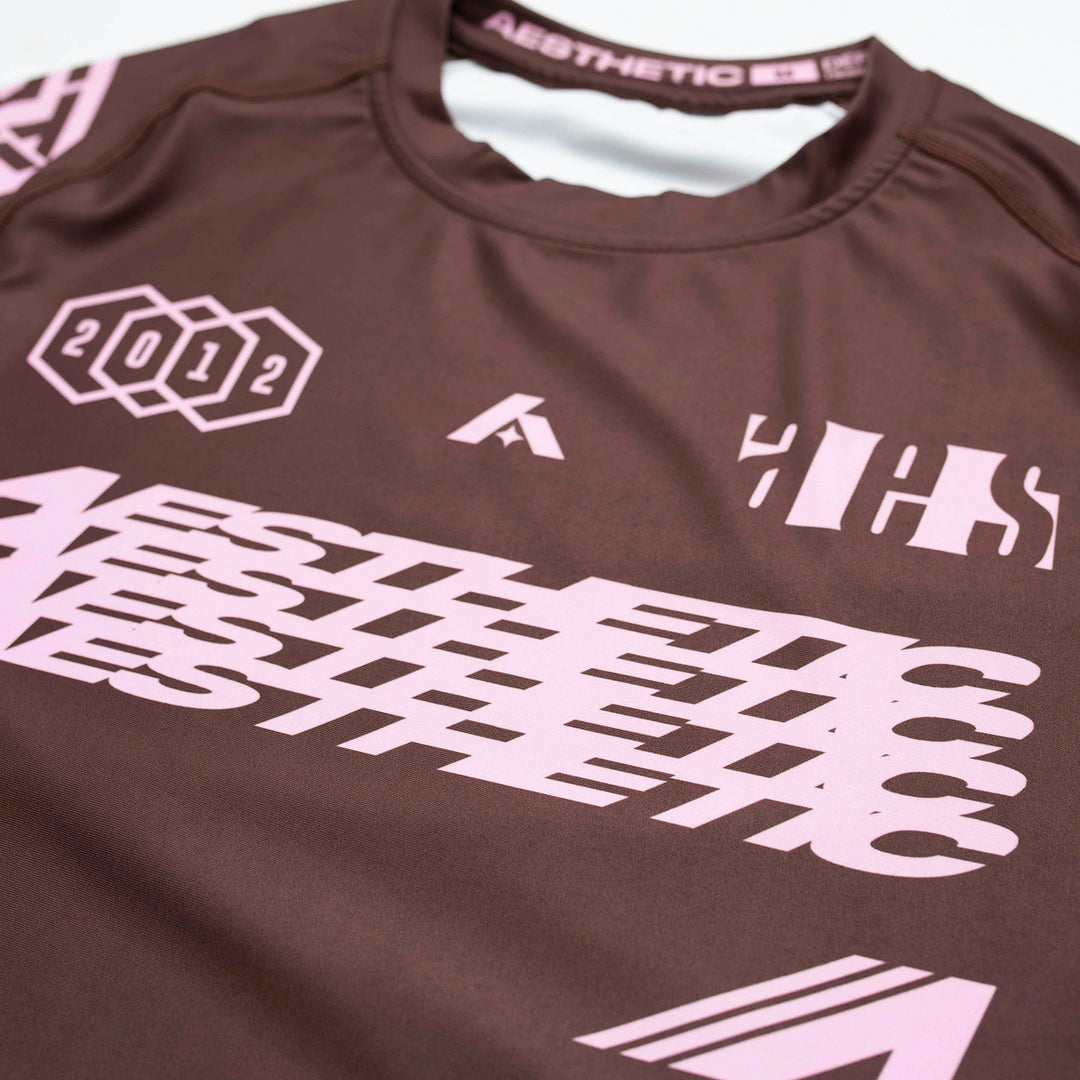 Axis Short Sleeve Rashguard (Chestnut Brown)