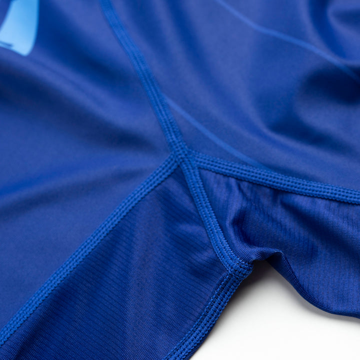 AESTHETIC USA Long Sleeve Ranked Rashguard 2026 Blue - stitch details