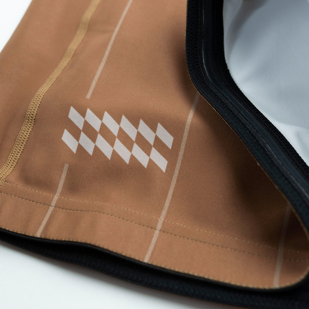 AESTHETIC USA Long Sleeve Ranked Rashguard 2026 Brown - lining details
