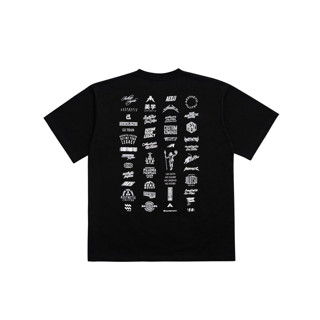 'A Decade of Logos' Oversized T-Shirt (Black)