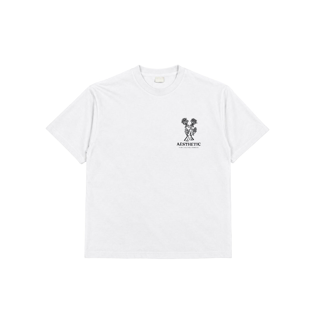 'Fine Fabrics' Oversized T-Shirt (White)