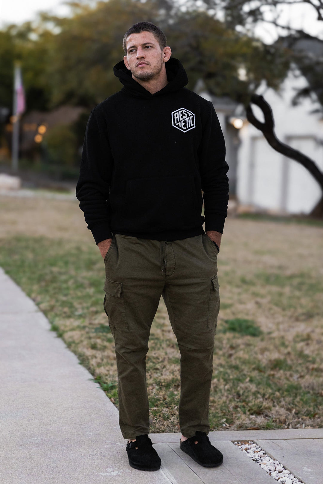 Varsity Fleece Hoodie (Black)