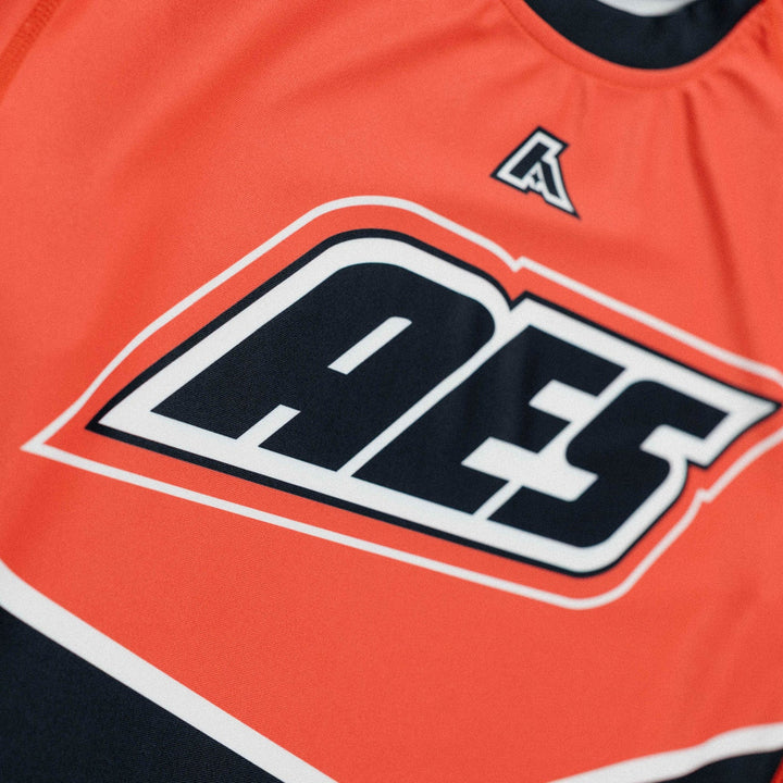 'Moto' Long Sleeve Rashguard (Red)