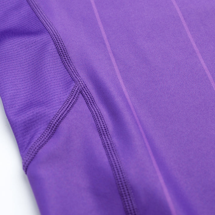 AESTHETIC USA Long Sleeve Ranked Rashguard 2026 Purple - stitch details