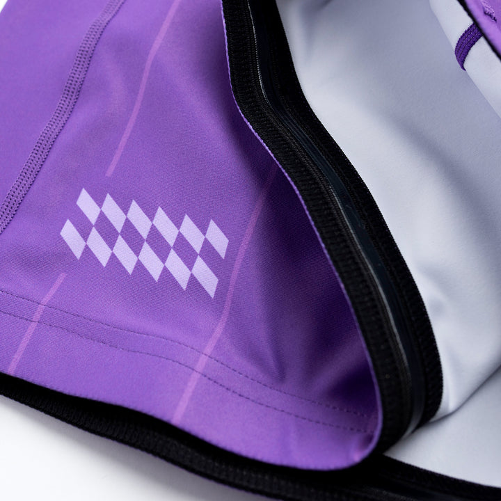 AESTHETIC USA Long Sleeve Ranked Rashguard 2026 Purple - lining details