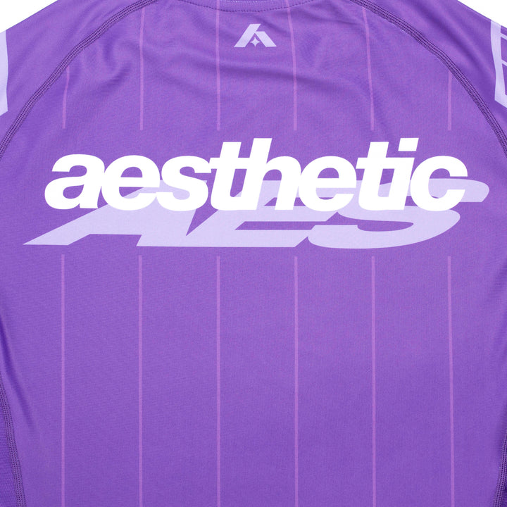 AESTHETIC USA Long Sleeve Ranked Rashguard 2026 Purple - logo details