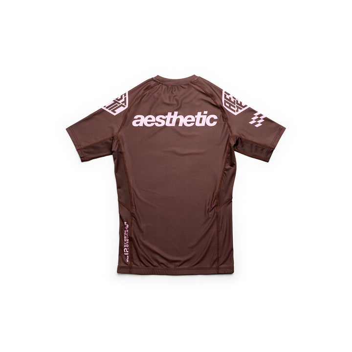 Axis Short Sleeve Rashguard (Chestnut Brown)