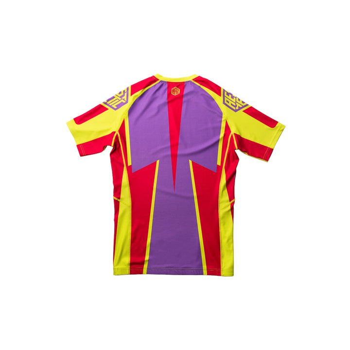 Cross Short Sleeve Rashguard (Purple)
