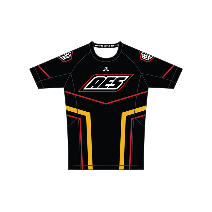 Pre-Order: 'Moto' Owen Jones Short Sleeve Rashguard (Black)