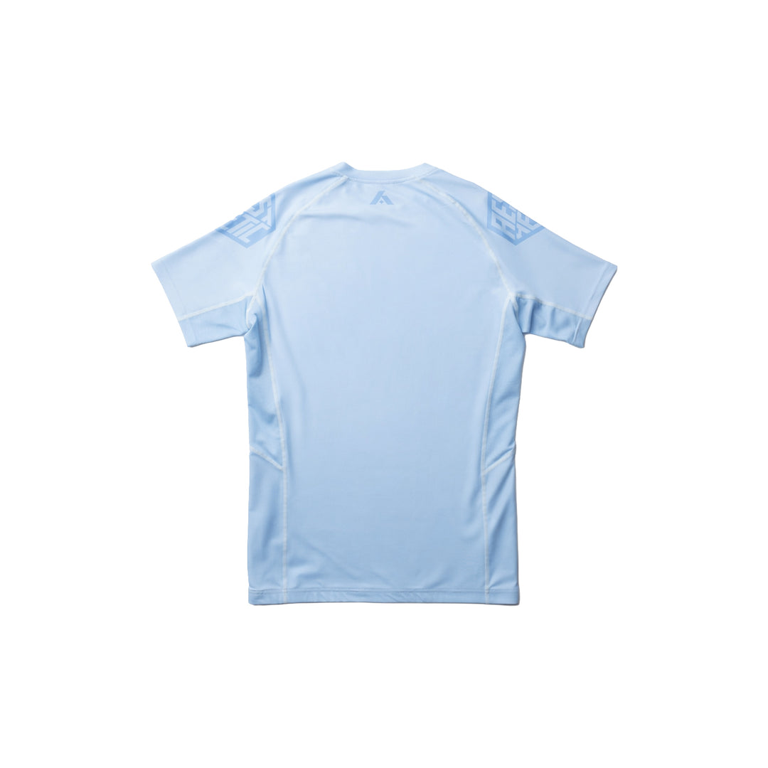 Pastel Blue Short Sleeve Rashguard