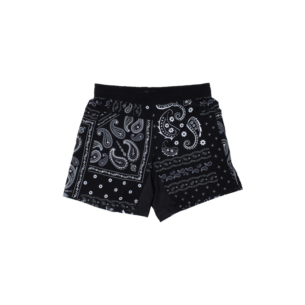 【BLACKEYEPATCH】 PAISLEY VELOUR SHORTS Paisley Grappling Shorts (Black) – AESTHETIC USA